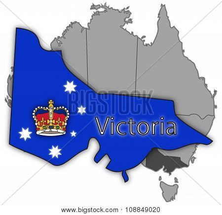 Victoria Territory And Flag