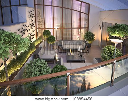 Roof - Terrace In A Modern Style