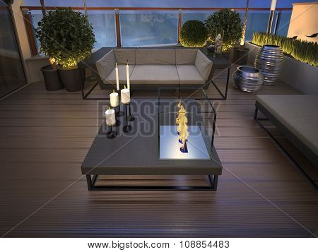 Roof - Terrace In A Modern Style