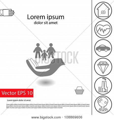 Vector Insurance Icons Set