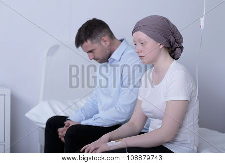 Despair Dad And Sick Child