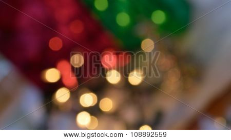 Joyful Christmas Lights, Bokeh Background