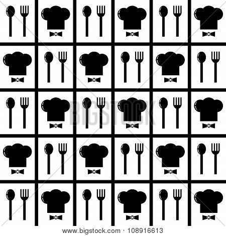 background kitchen.
