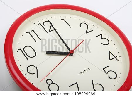 Close up of clock face