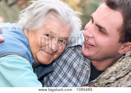 Grandma And Her Grandson