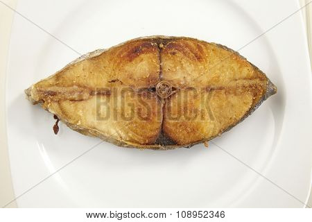 deep fried slice of the seer fish