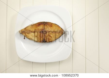 deep fried slice of the seer fish