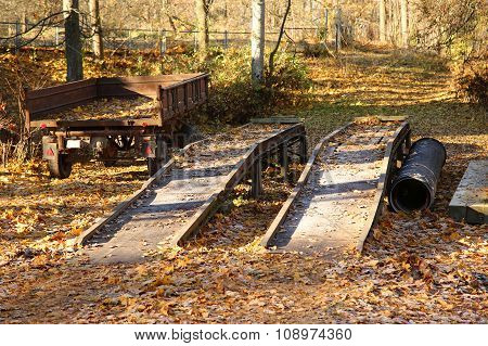 Overpass For Car Repairs Outdoors