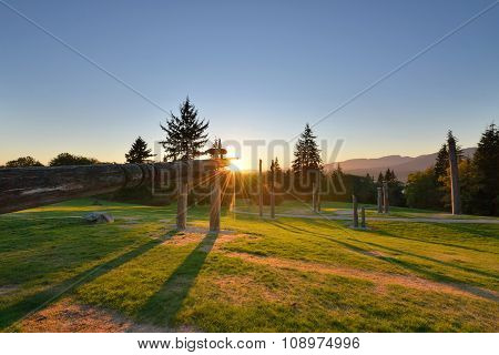 Burnaby Mountain Park Sunset