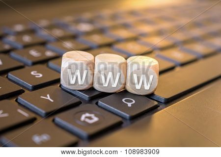 Www Dices On A Notebook Keyboard