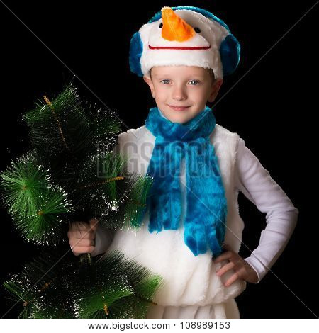 Boy Christmas Costume Snowman.