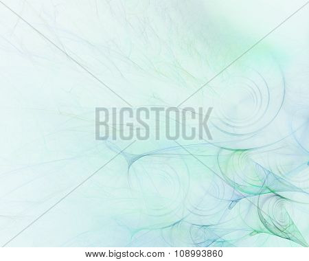 Abstract Fractal Background With Water Spiral Texture