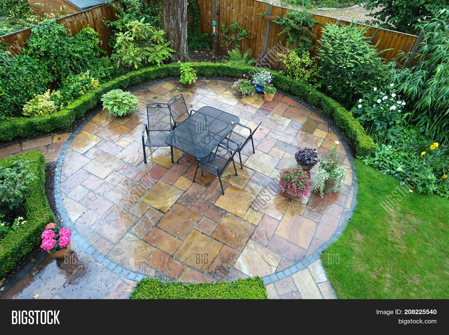 English Garden Patio Image & Photo (Free Trial) Bigstock