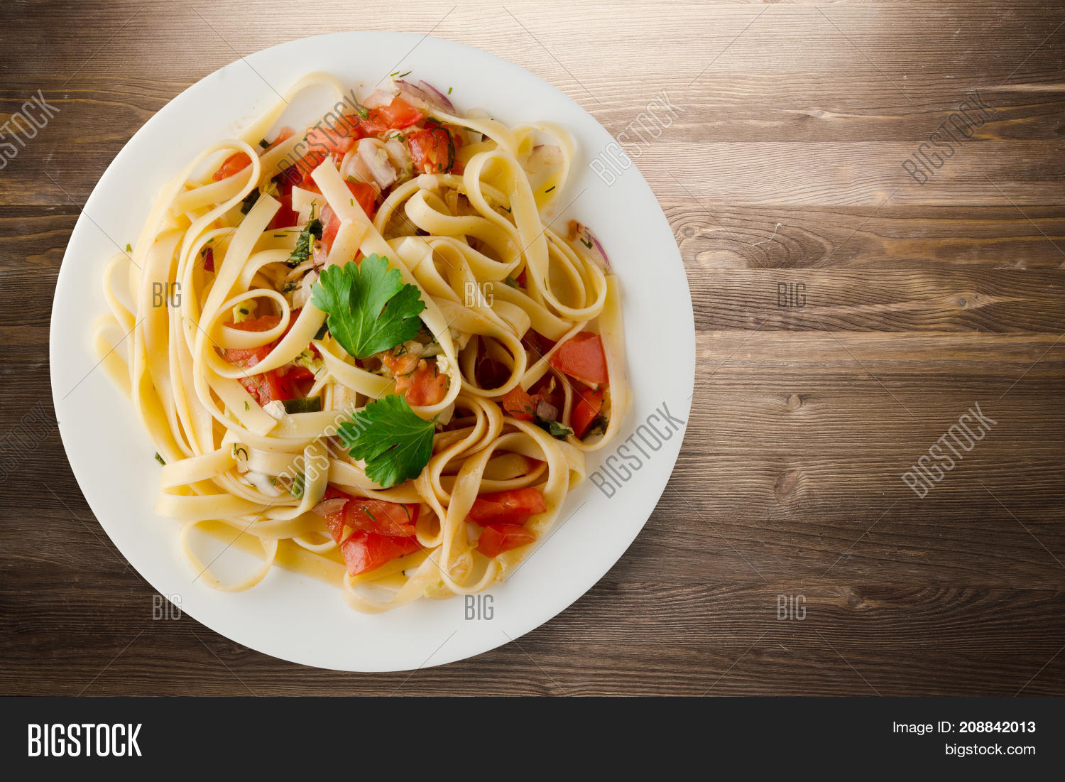 Pasta On Plate Image & Photo (Free Trial) Bigstock