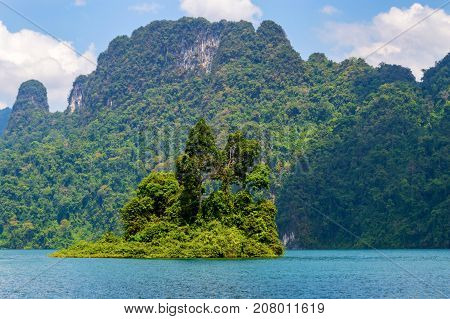 Small Island In The Middle Of The Lake