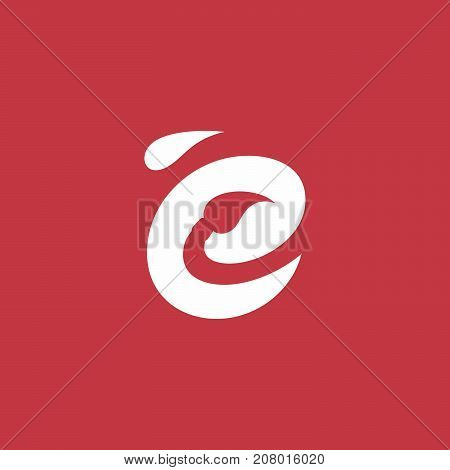Modern vector professional sign logo letter e