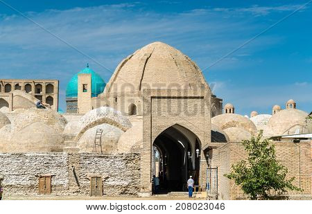 Toki Zargaron, ancient trading domes in Bukhara, Uzbekistan. Central Asia