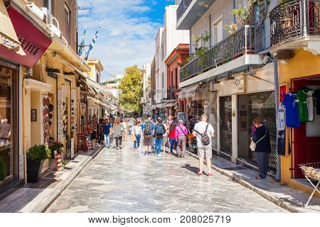 Market Street In Plaka