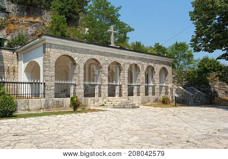 Cetinan Orthodox Monastery Shrine with the relics of St. Peter Cetinje Montenegro