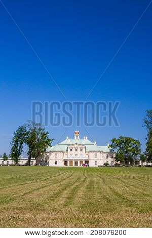 Menshikov Palace In Lomonosov Park In The Summer