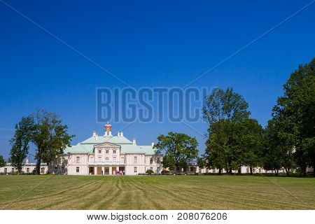 Menshikov Palace In Lomonosov Park In The Summer
