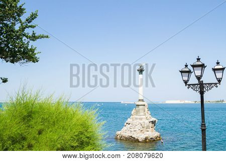 The Famous Monument To The Scuttled Ships In Sevastopol