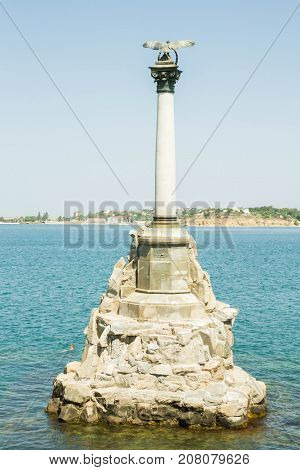 The Famous Monument To The Scuttled Ships In Sevastopol