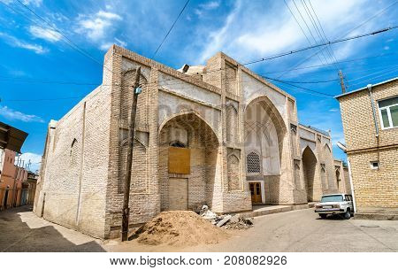 Khodja Zainuddin Mosque in Bukhara, Uzbekistan. Central Asia