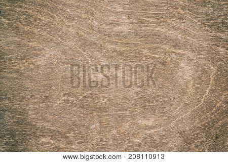 Vintage Surface Wood Table And Rustic Grain Texture Background. Close Up Of Dark Rustic Wall Made Of