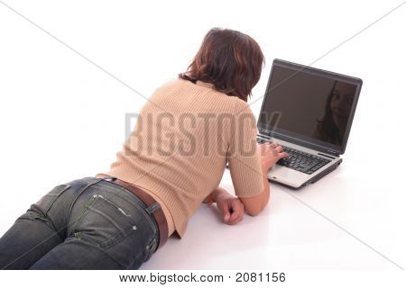 Kobieta z laptopa