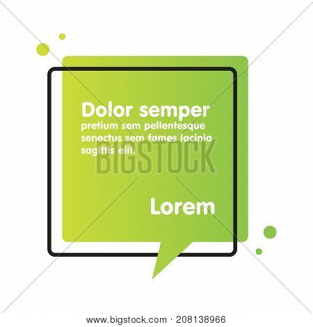 Quote Text Bubble. Commas, Note, Message And Comment.