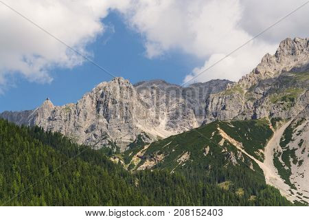Dachstein Hunerkogel Mountain Station With The Austrias Highest Suspension Bridge