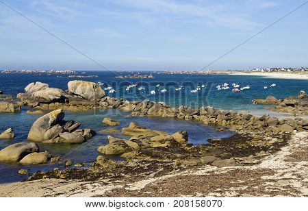 The Rocky Atlantic Coast near Meneham Brittany