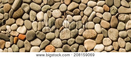 Wall Made Of The Same Type Of Stones