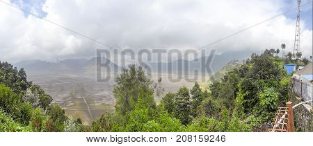 Scenery around Bromo Tengger Semeru National Park in Java a island of Indonesia