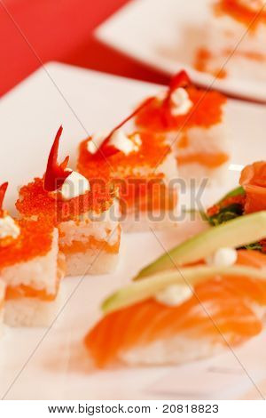 Sushi sul tavolo