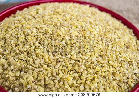 bulgur, boiled and pounded wheat. turkish bulgur pictures, turkish bulgur in plates, bulgur pilaf to make.