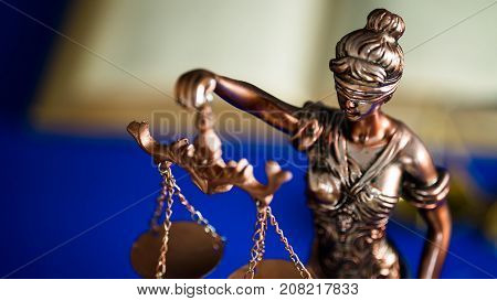 justice and law concept image. Courtroom theme