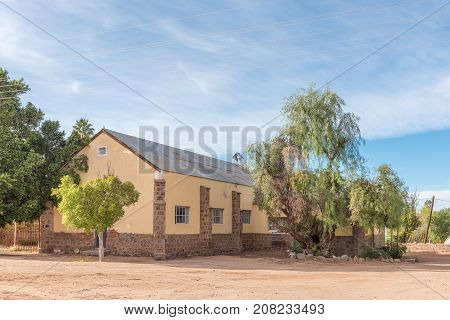 KEIMOES SOUTH AFRICA - JUNE 12 2017: An historic old building in Keimoes in the Northern Cape Province