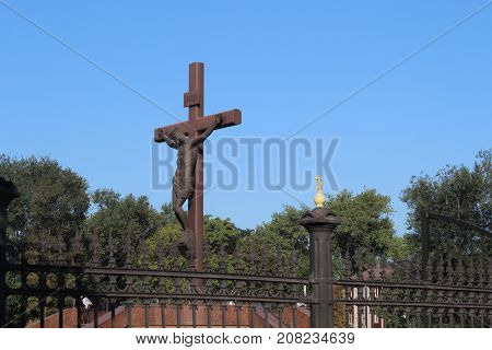 Beautiful Monument Cross On Calvary