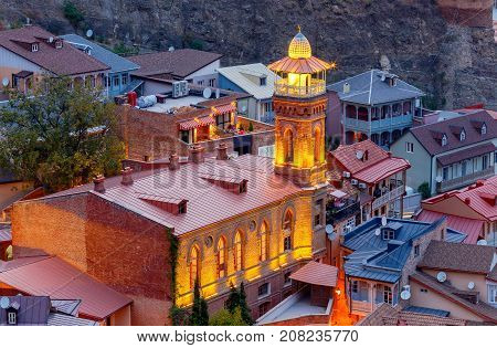 The Juma mosque is located in the old town of Abanotubani district. Tbilisi. Georgia.