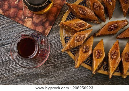 Pakhlava Or Baklava With Nuts And Honey