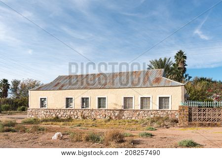 KEIMOES SOUTH AFRICA - JUNE 12 2017: An historic old building in Keimoes in the Northern Cape Province