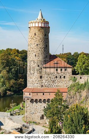 Old stone Waterworks in Bautzen, Saxony - Germany
