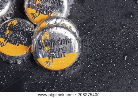 Bottle Caps Of Schofferhofer Beer.