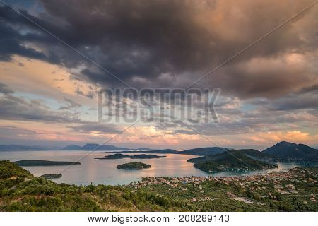 Sunset  in Lefkas island Greece