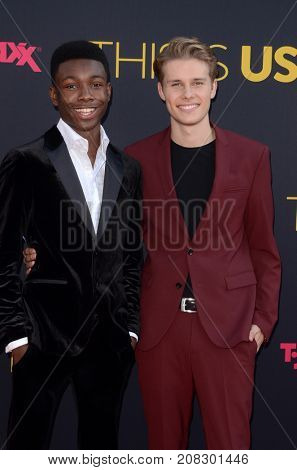 LOS ANGELES - SEP 26:  Niles Fitch, Logan Shroyer at the 