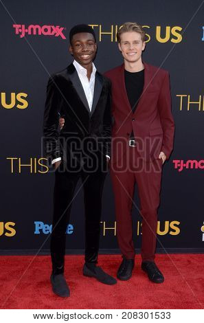 LOS ANGELES - SEP 26:  Niles Fitch, Logan Shroyer at the 