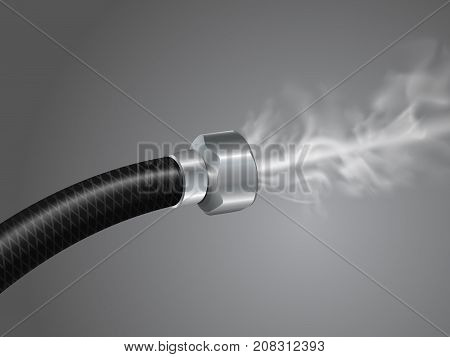 Realistic images Show gas pipes are leaking.
Vector realistic file.