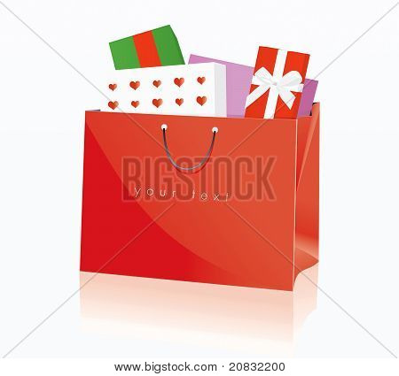 Shopping Bag Red